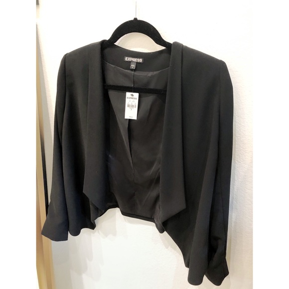 Express | Open front Crepe Blazer - Picture 3 of 8